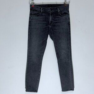 Citizens Of Humanity Medium Grey Rocket Ankle Petite Mid Rise Skinny Jeans 28